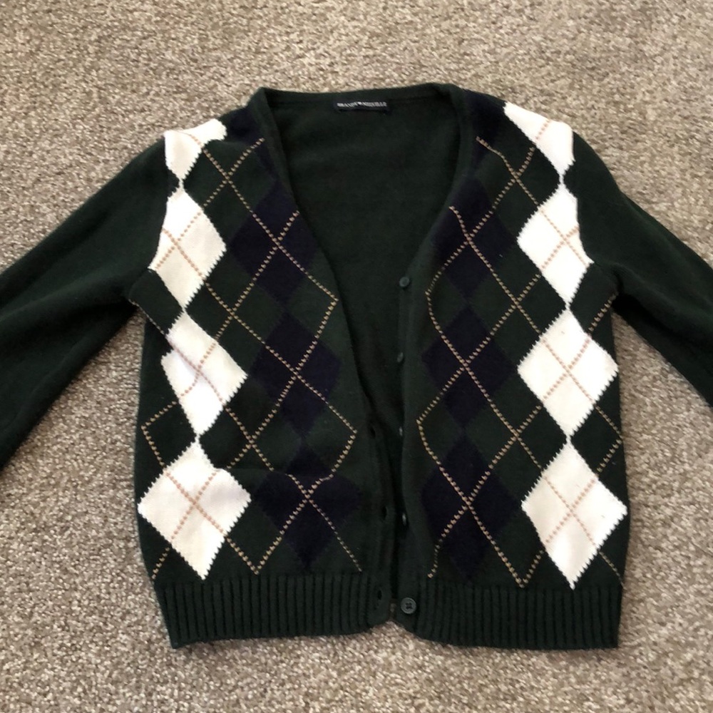 brandy argyle cardigan